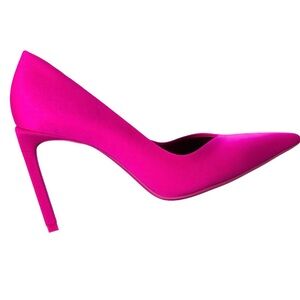 Zara High Heeled Fabric Shoes